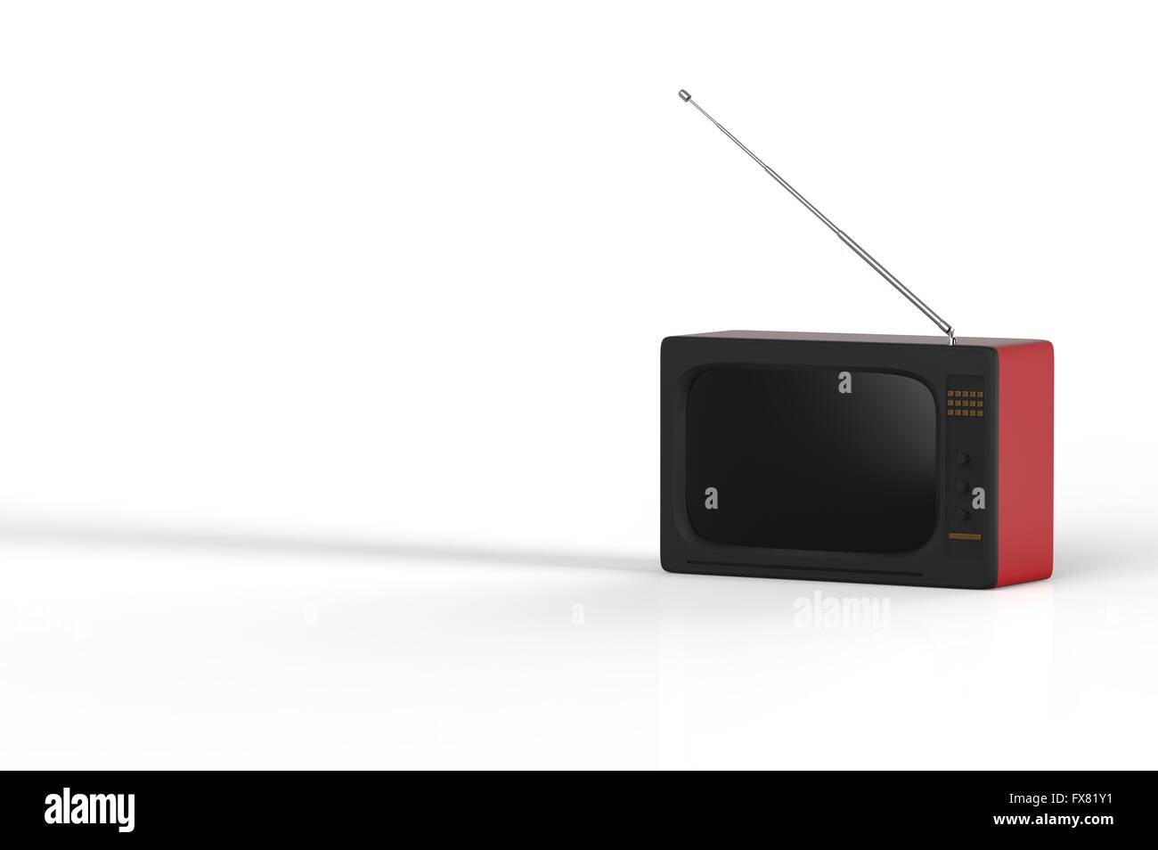 The 3d rendering fashion style TV isolated with white background Stock ...