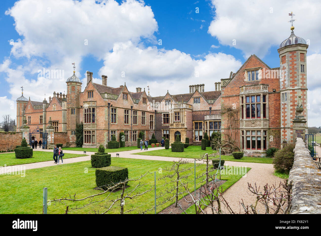 Charlecote Park, a manor house near Stratford-upon-Avon dating from the 16thC, Warwickshire, England, UK Stock Photo