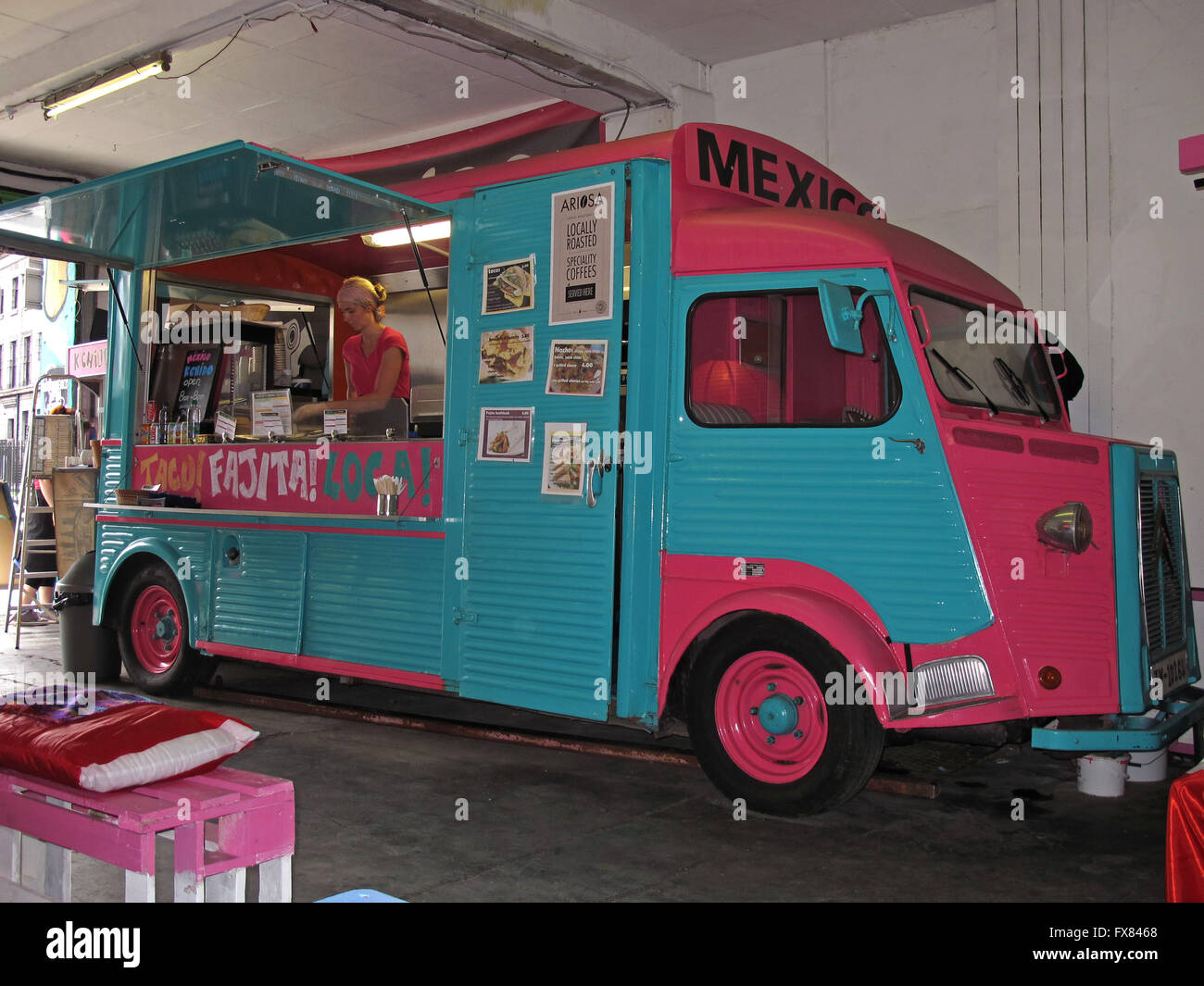 Mexican Food Truck KEHIDO Chancery Street Dublin Ireland Stock Photo
