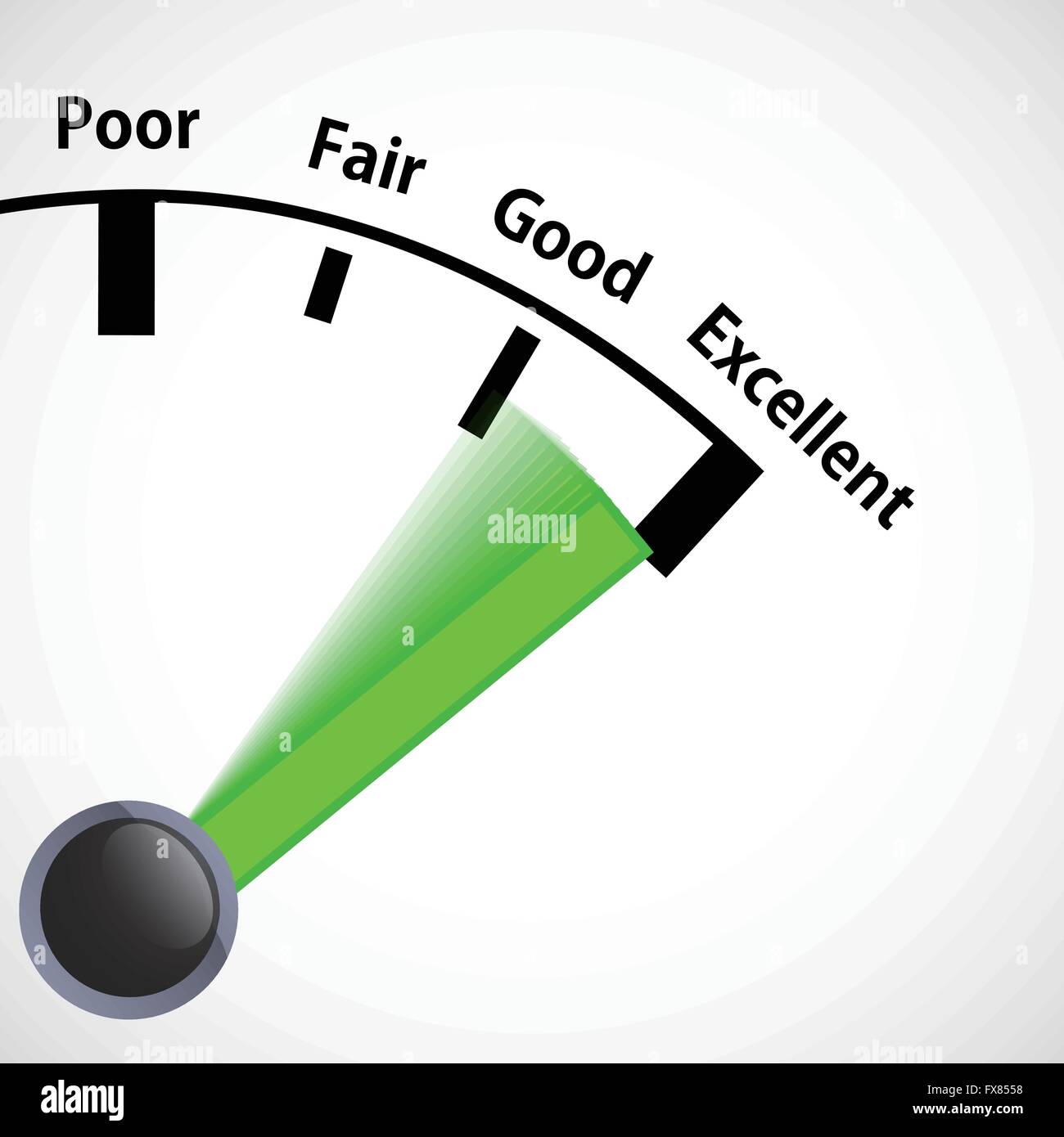 Speedometer for performance review or evaluation Stock Vector Image ...