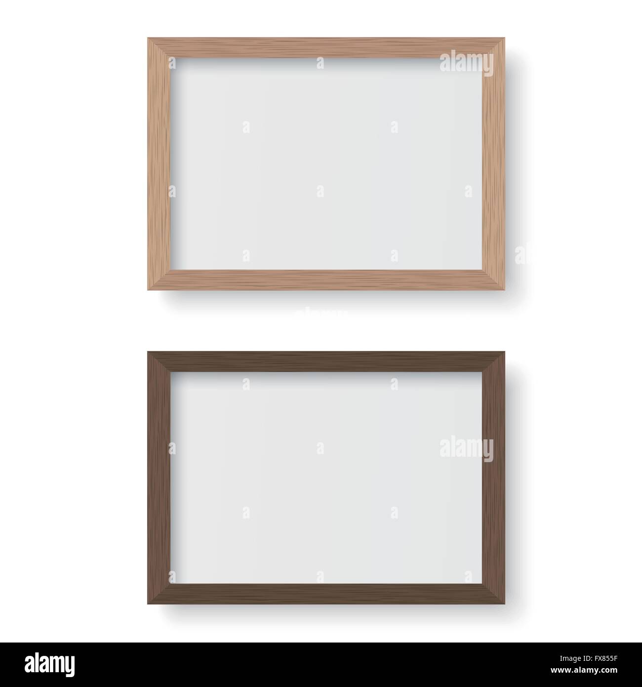 Vector wooden picture frame Stock Vector Image & Art Alamy