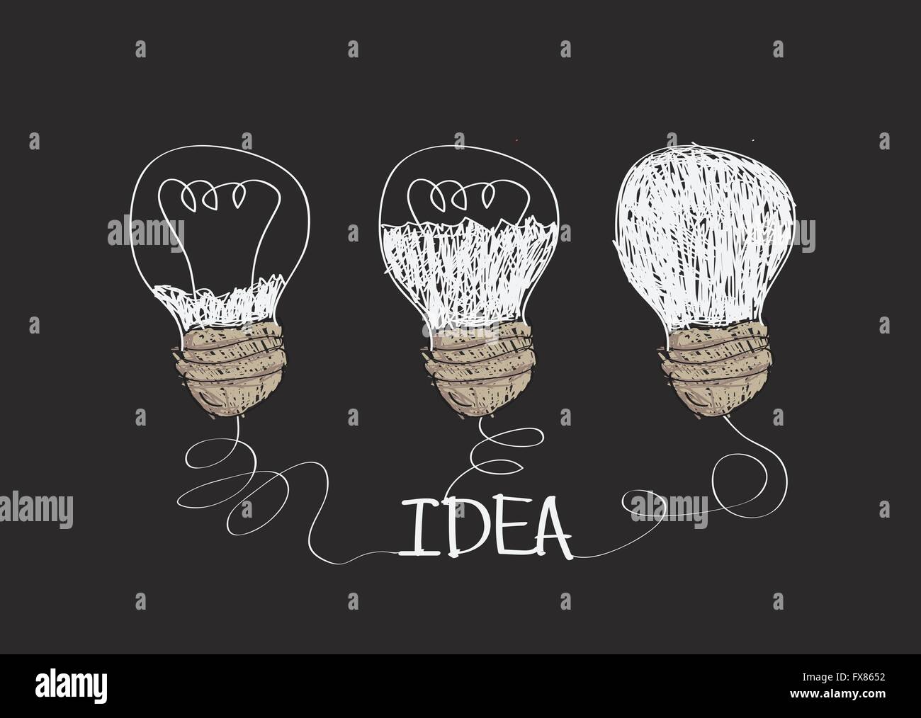 Idea concept light bulb Stock Vector Image & Art - Alamy