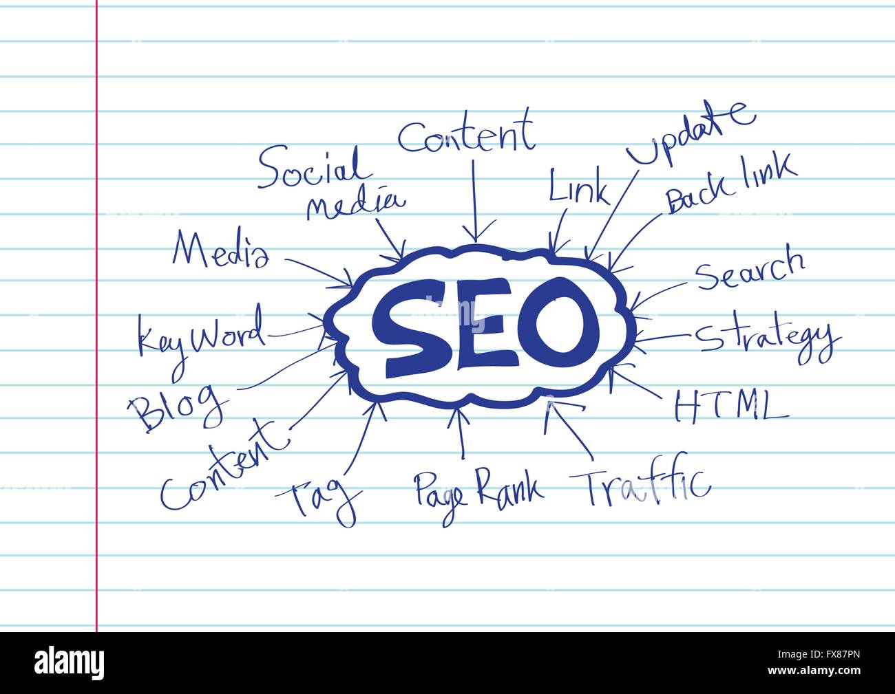 Seo Idea SEO Search Engine Optimization Stock Vector Image & Art - Alamy