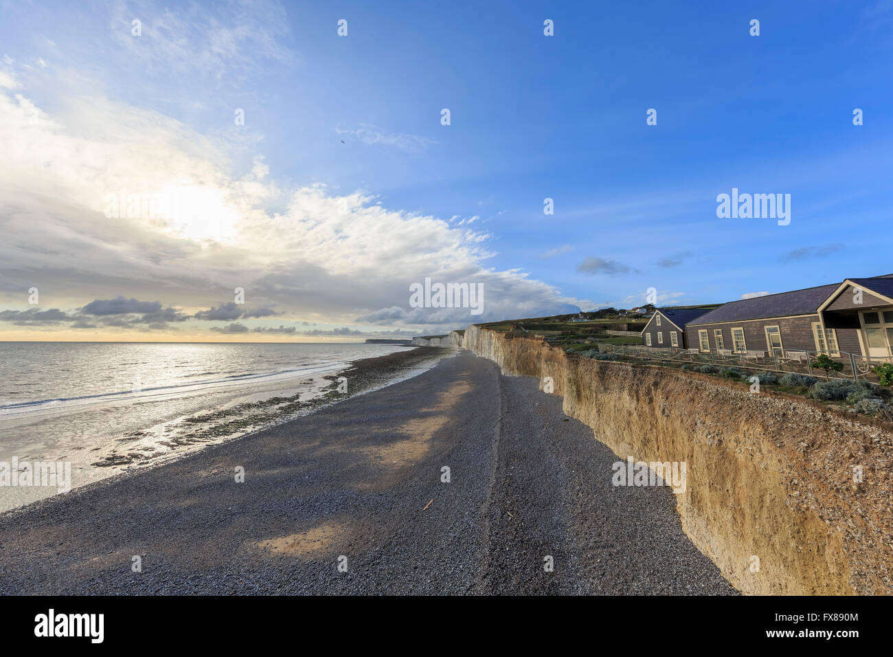 The famous landscape around Seven Sister, Seaford, UK Stock Photo
