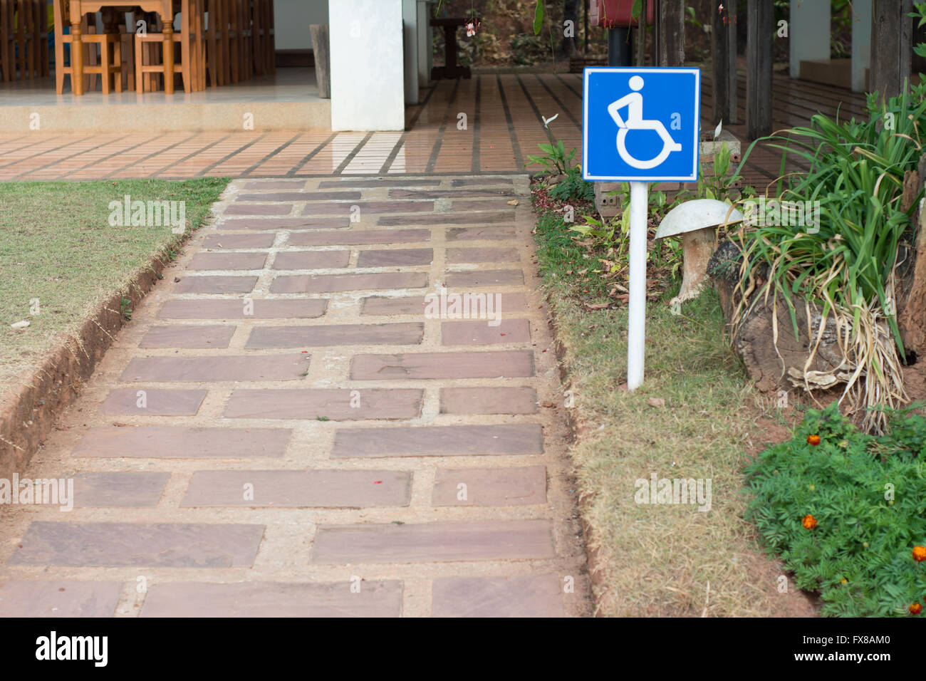 Handicapped ramps Stock Photo