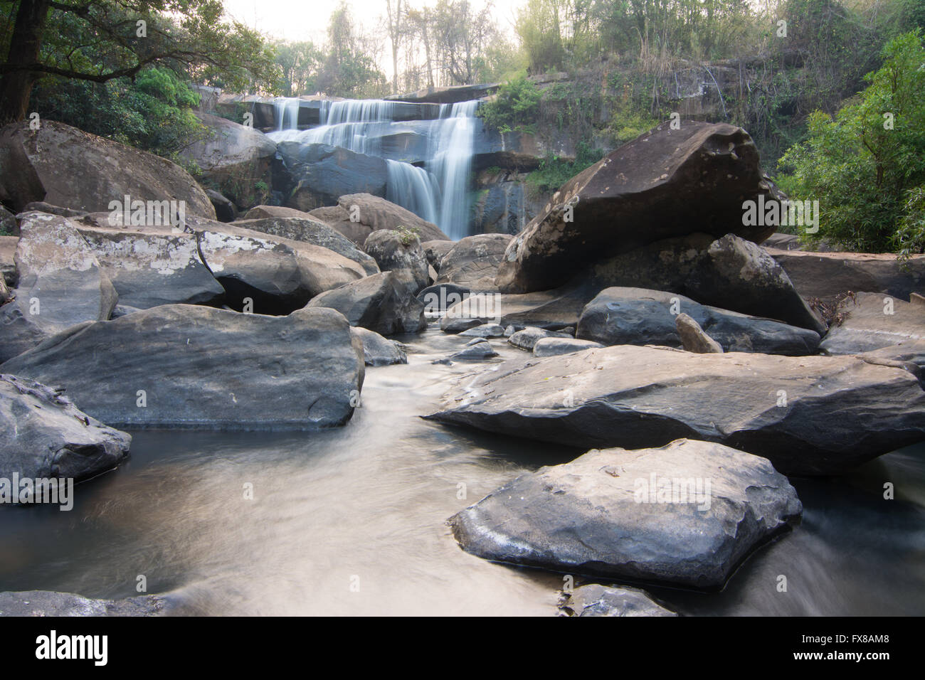 waterfall in Na haeo, Loei, Thailand Stock Photo