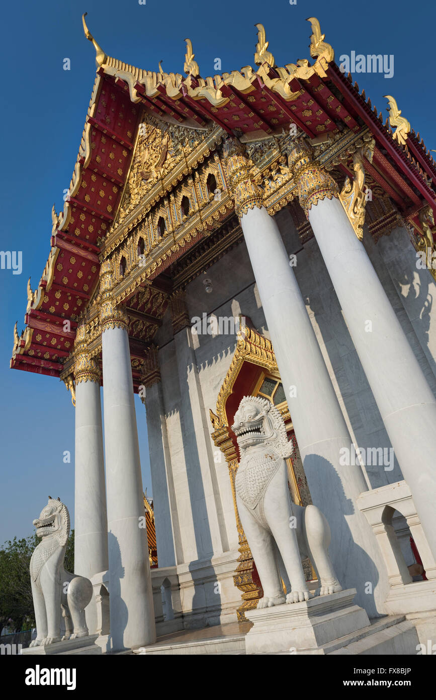 Wat Benchamabophit The Marble Temple Bangkok Thailand Stock Photo - Alamy