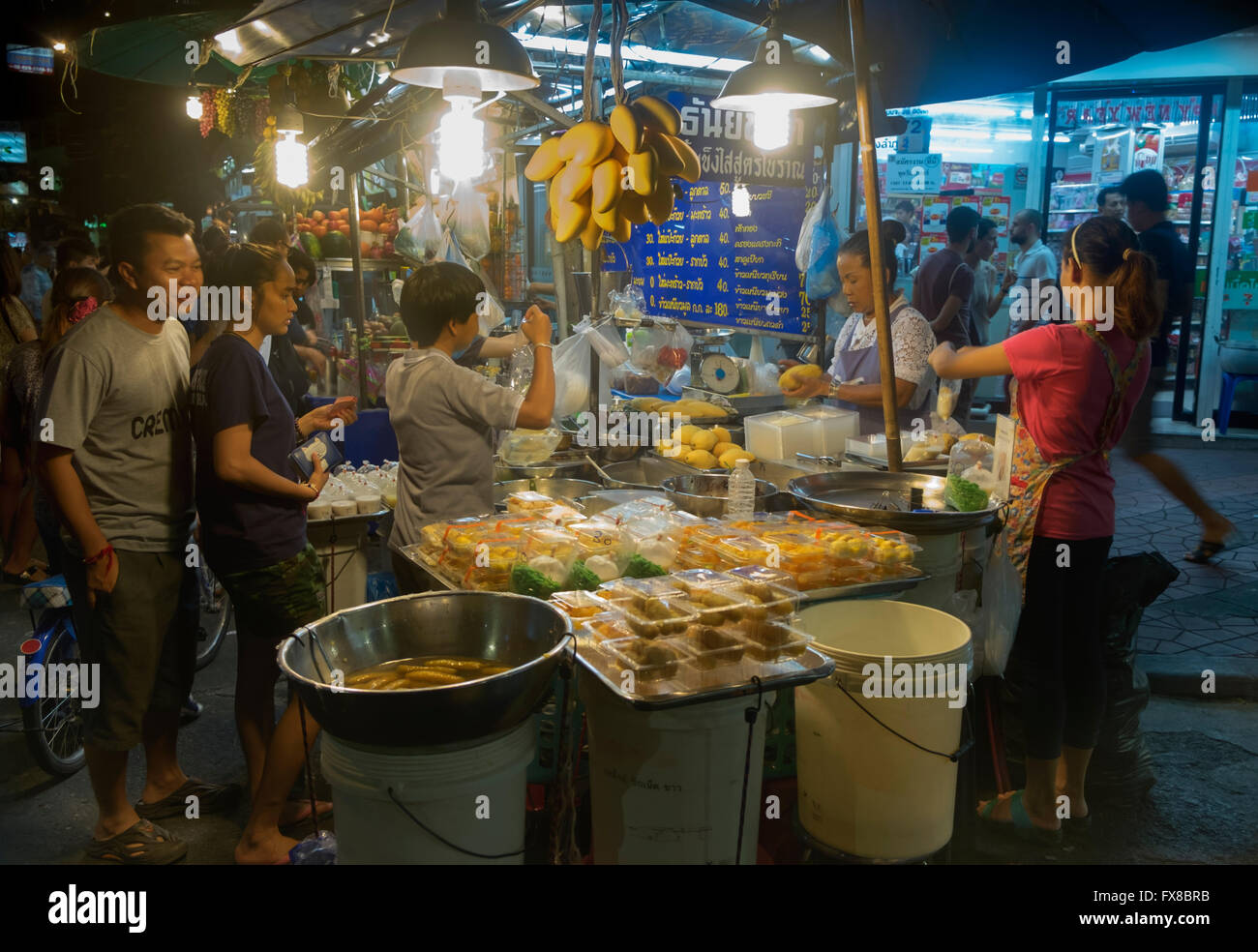 Food vendor Banglamphu Bangkok Thailand Stock Photo