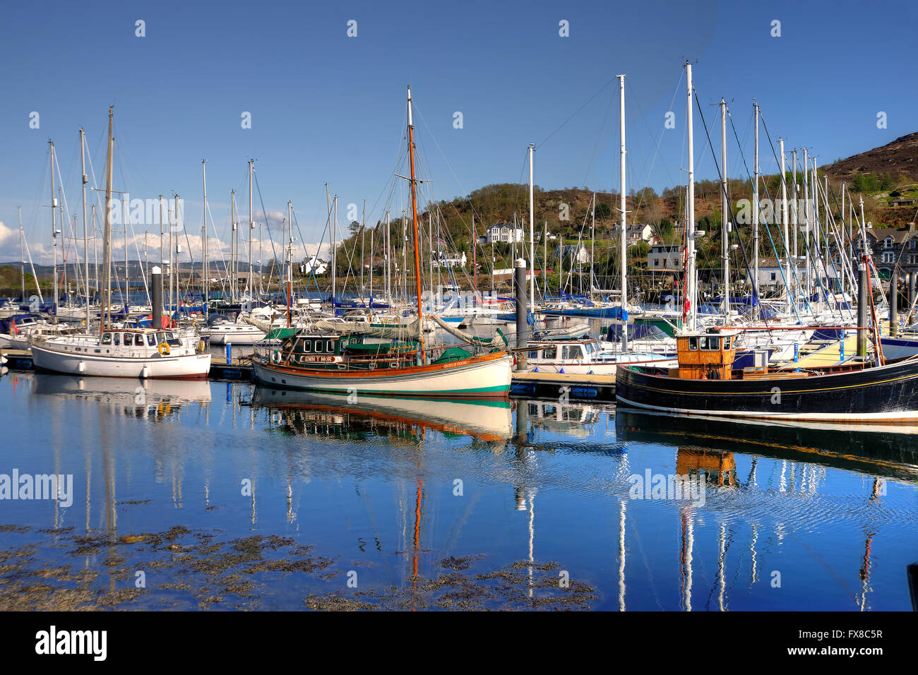 Tarbert harbour, Loch Fyne, Kintyre, Argyll Stock Photo