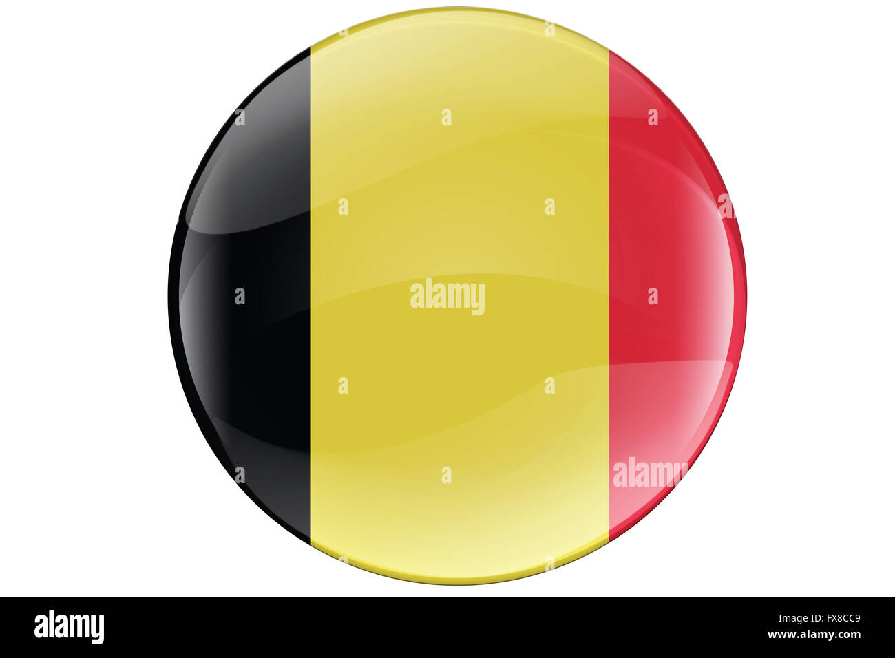 Belgium Button Flag Stock Photo - Alamy
