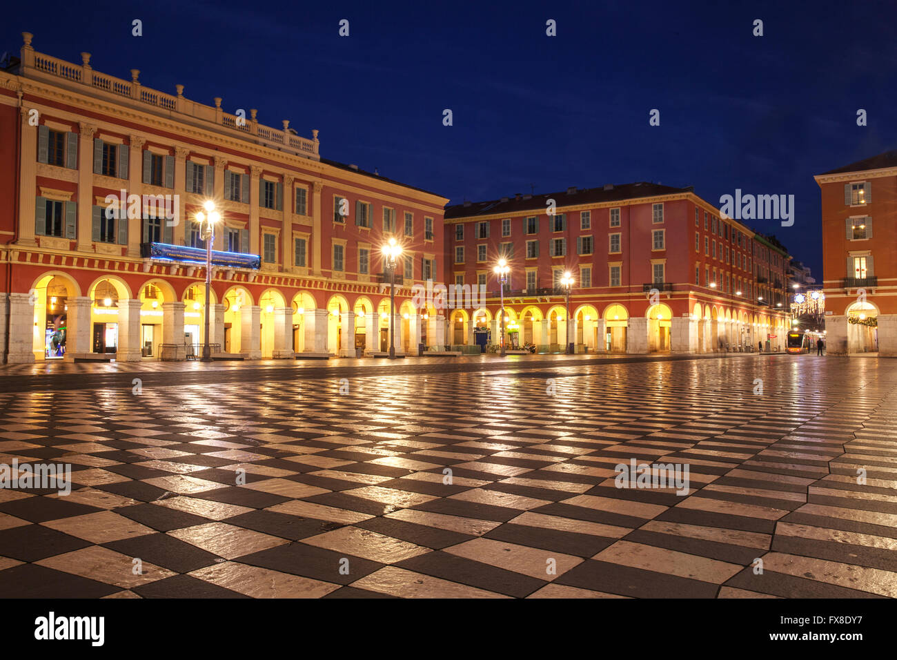 Nice, Place Massena, France Stock Photo