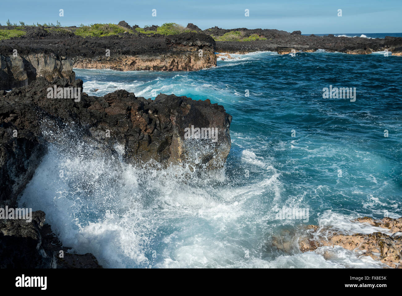 USA, Hawaii, Big Island, Volcanoes National Park, UNESCO, World Heritage, Chain of Craters Road Stock Photo
