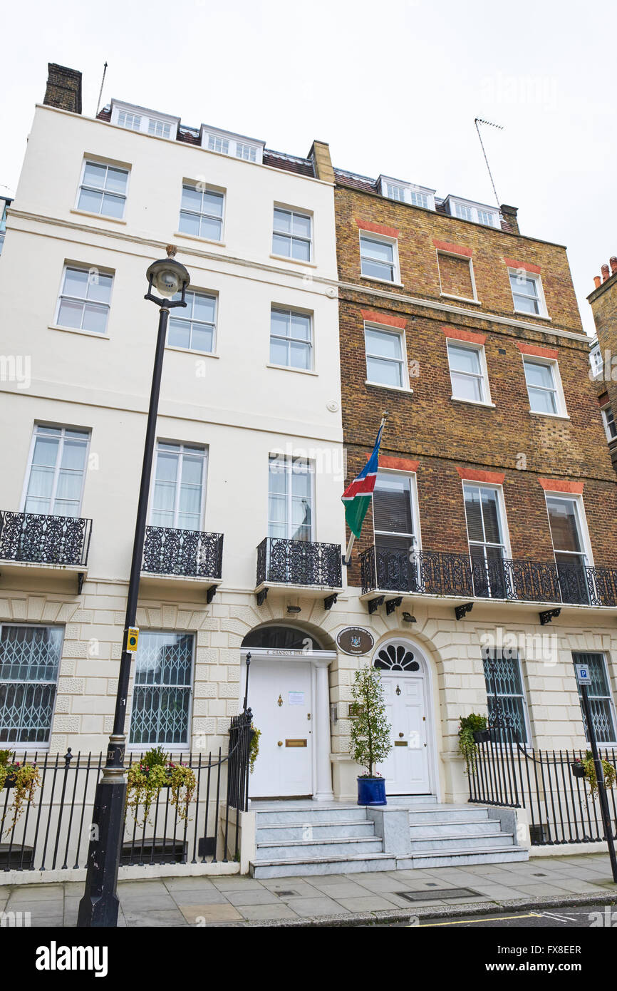 High Commission Of The Republic Of Namibia Chandos Street London UK Stock Photo