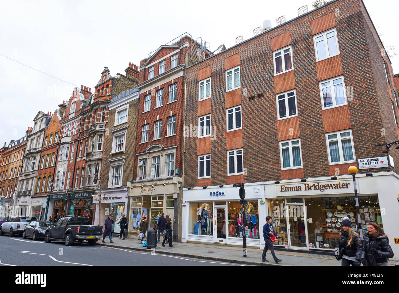 Marylebone High Street London UK Stock Photo