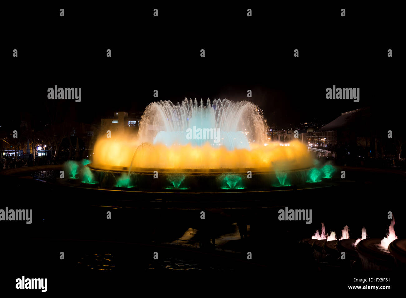 The famous Montjuic Fountain in Barcelona.Spain Stock Photo Alamy