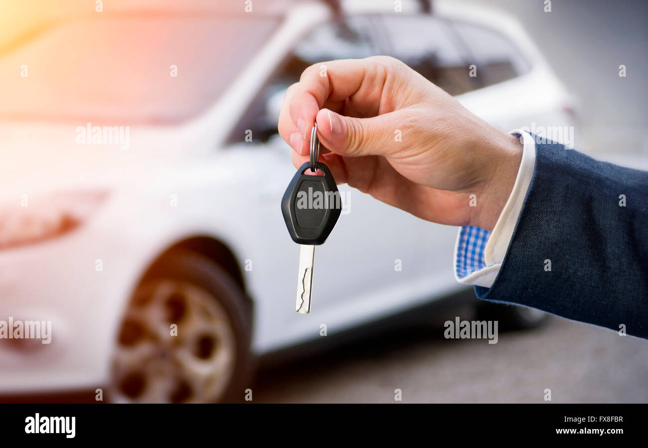 Car key handover hi-res stock photography and images - Alamy