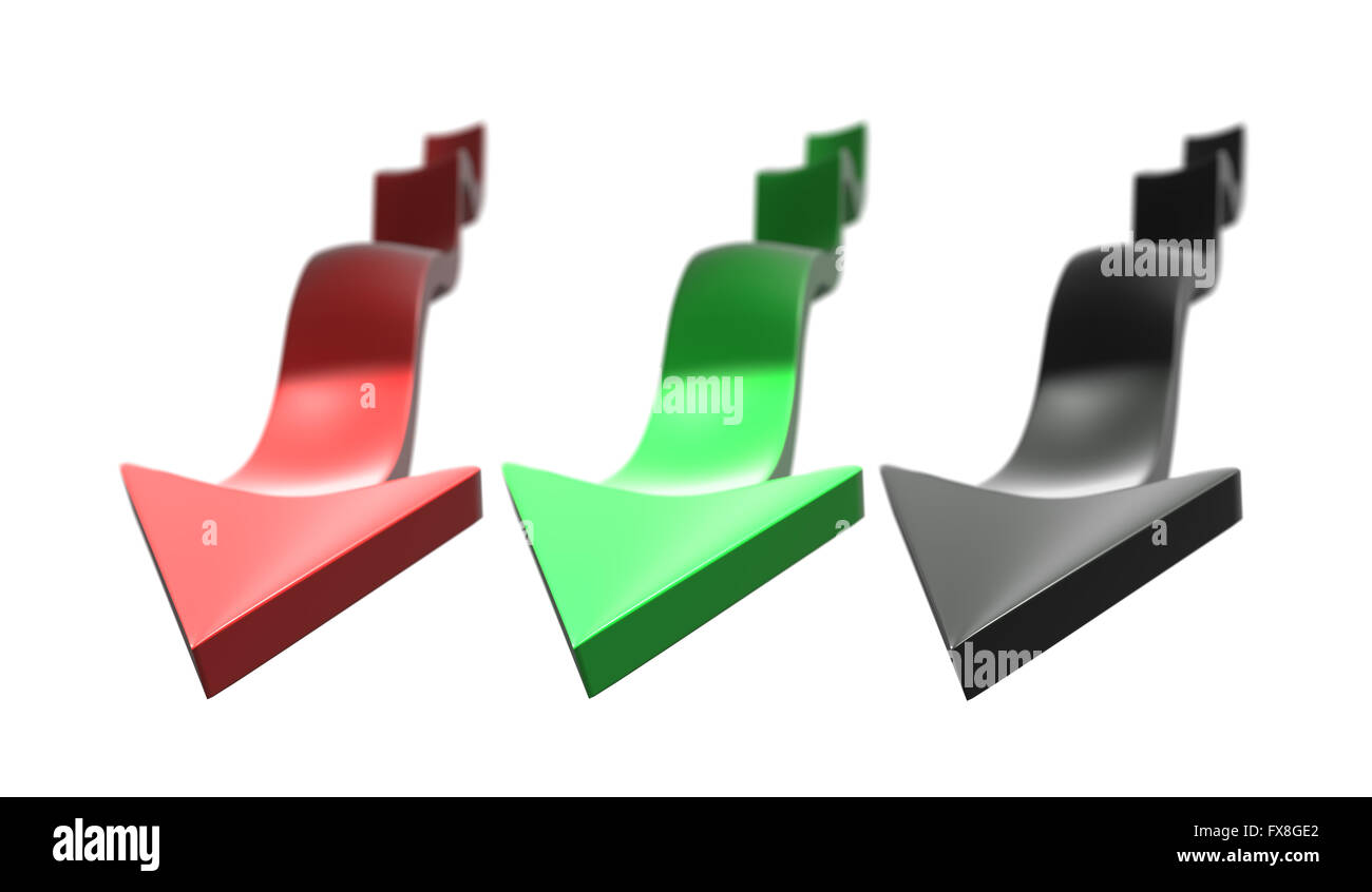 Red arrow 3d curve hi-res stock photography and images - Alamy