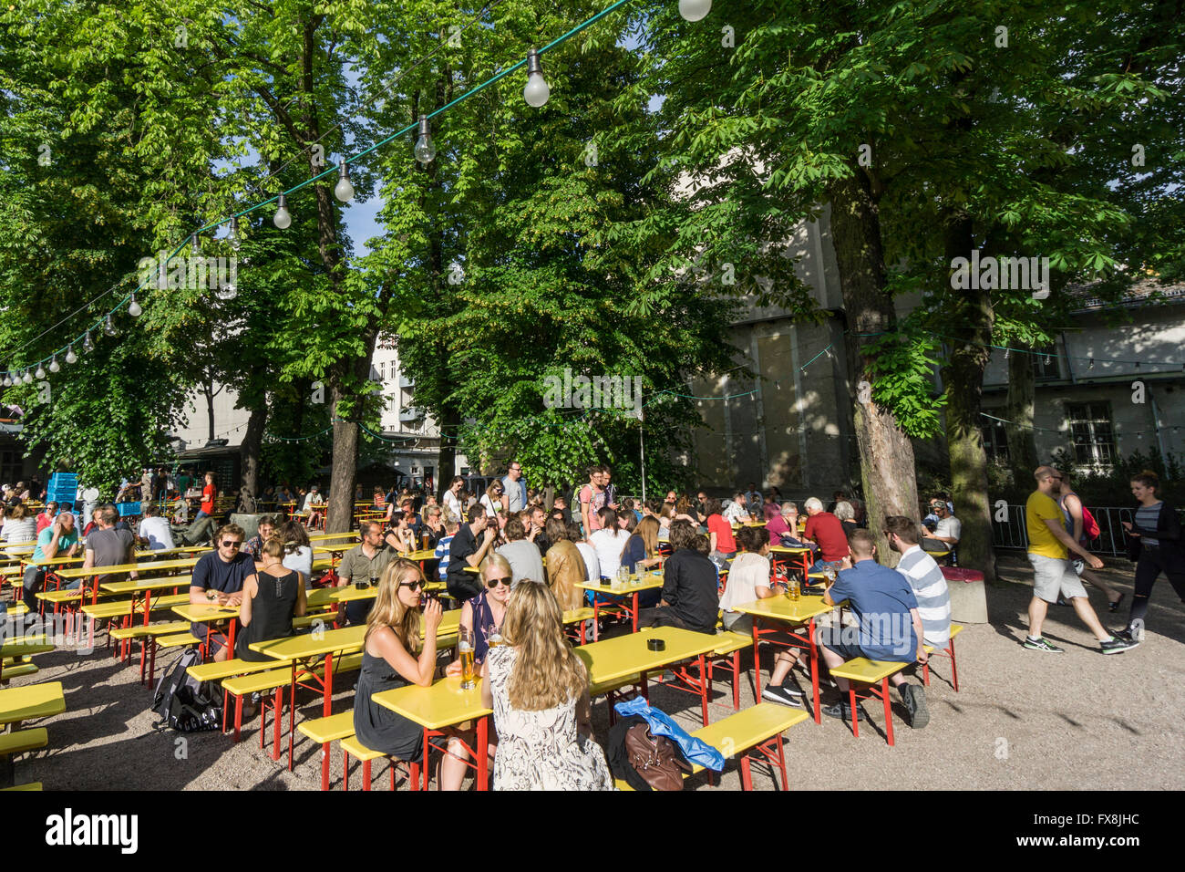 Prater Biergarten Kastanienallee Prenzlauer Berg Berlin Stock Photo 