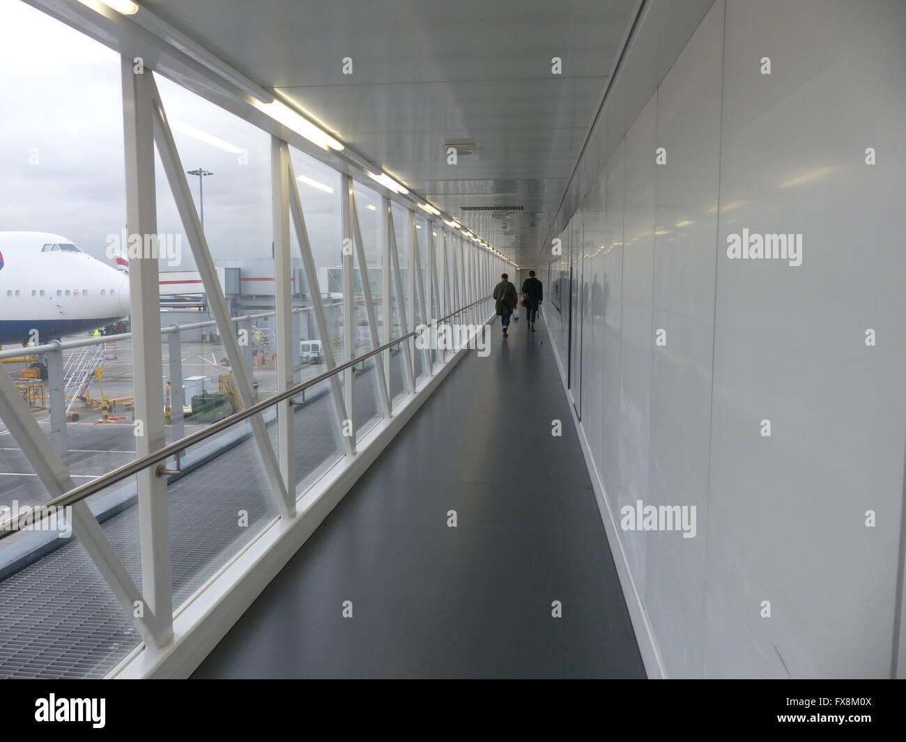 airport corridor, boarding a flight Stock Photo Alamy