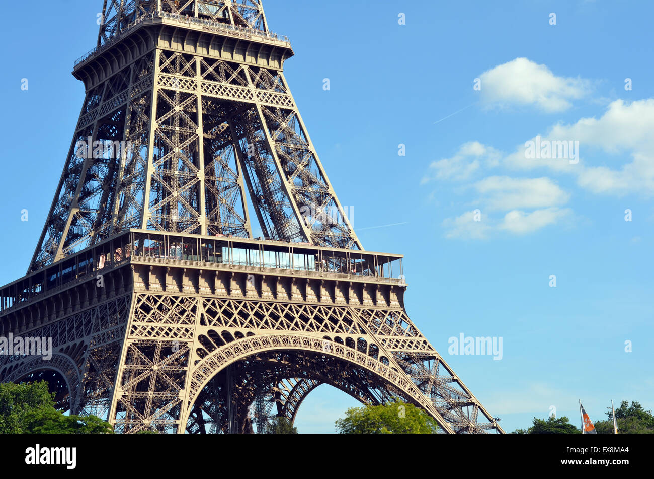 Iconic Eiffel Tower Stock Photo