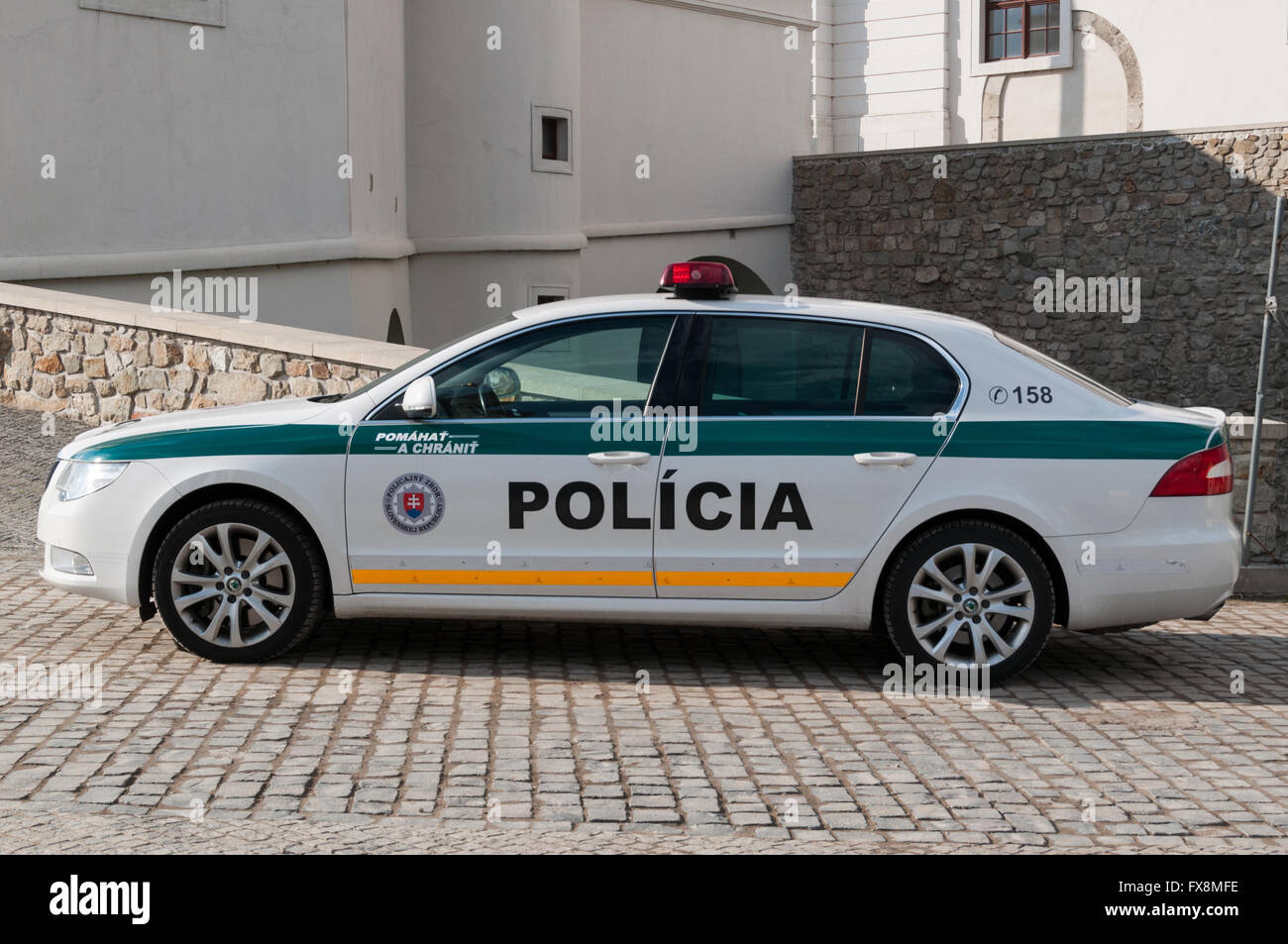 Slovak police car hi-res stock photography and images - Alamy