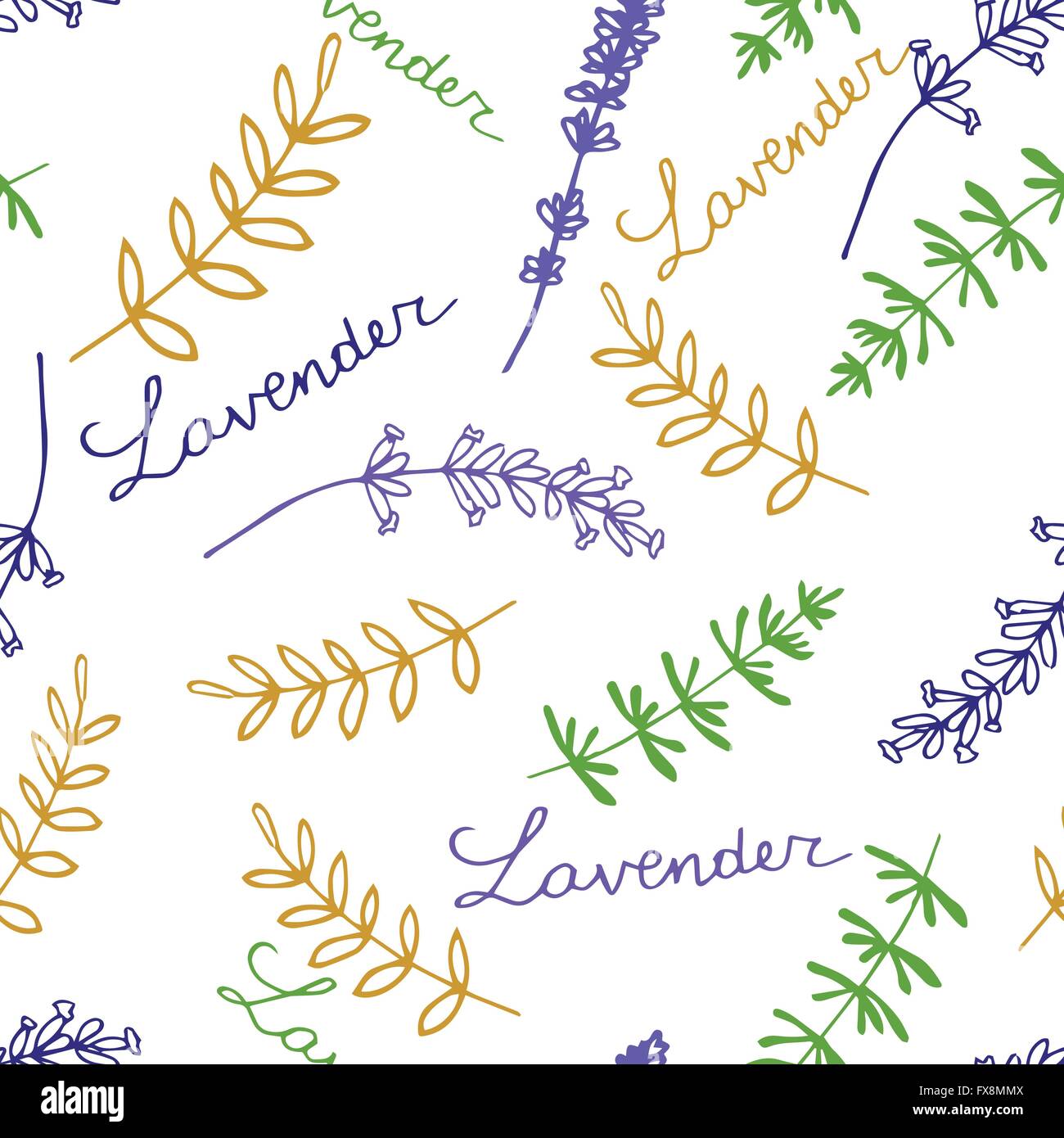 Lavender Seamless pattern Stock Vector Image & Art - Alamy