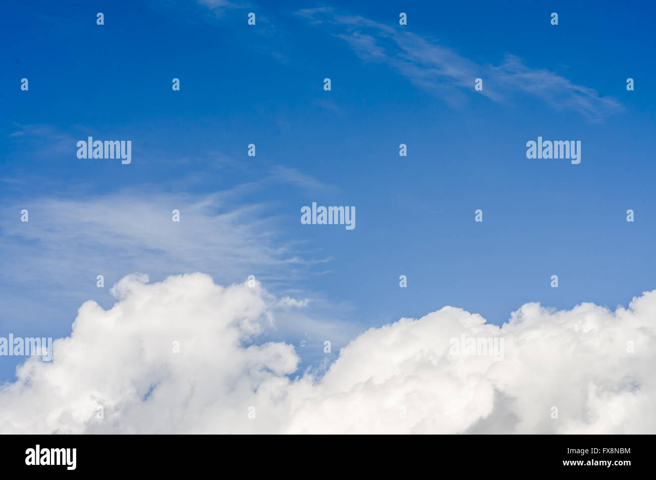Blue sky background with clouds Stock Photo - Alamy