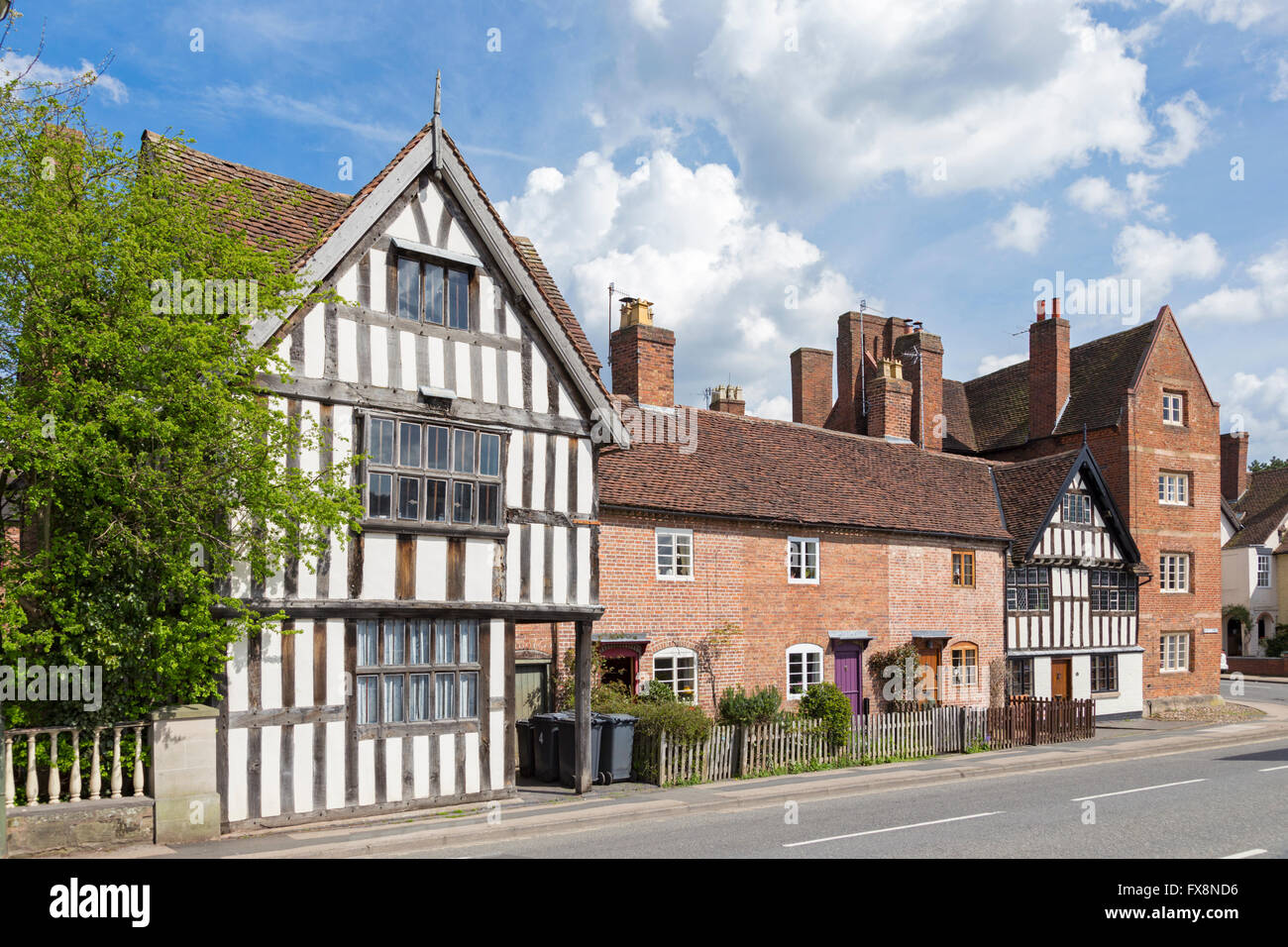 Historic buildings in the riverside town of Bewdley, Worcestershire ...