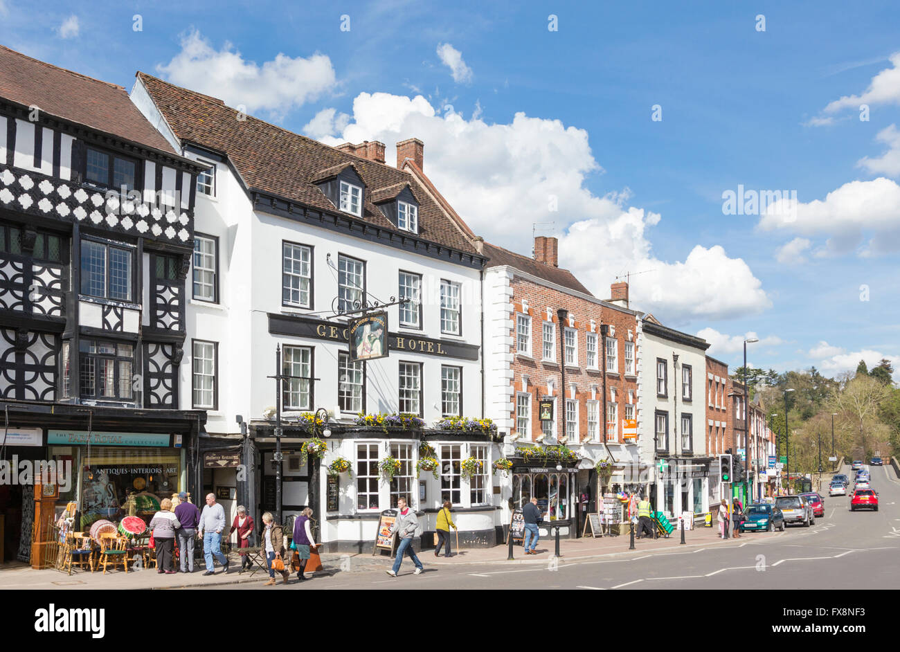Load Street and it's historic buildings in the riverside town of