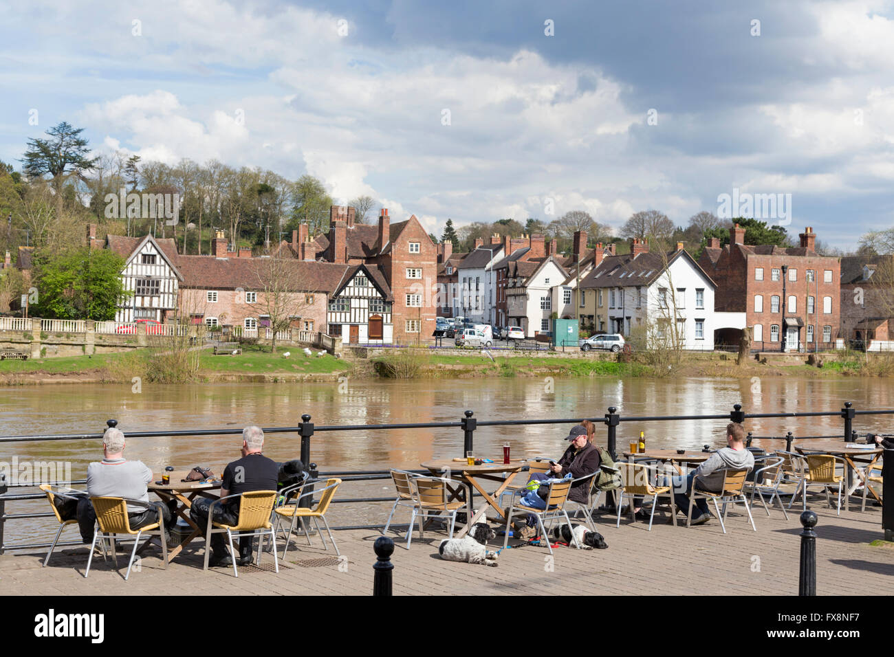 Relaxing by the River Severn in the riverside town of Bewdley