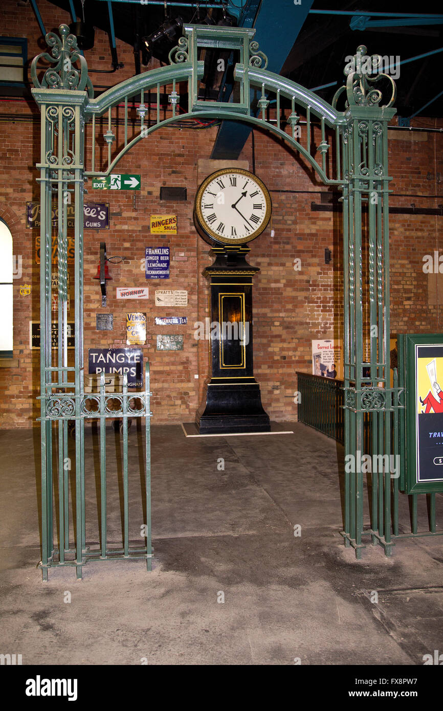 Victorian Railway Clock in the Station Hall at The National Railway
