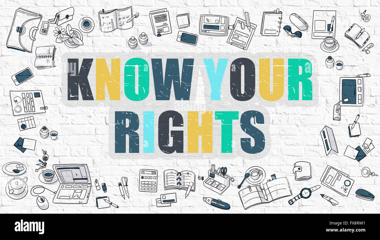 Know Your Rights Concept. Multicolor on White Brickwall Stock Photo - Alamy