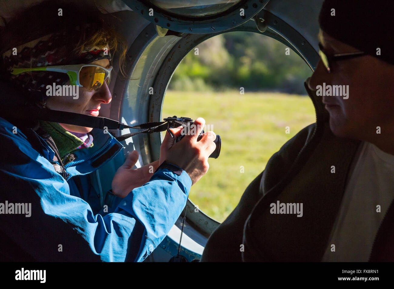 Helicopter window hi-res stock photography and images - Alamy