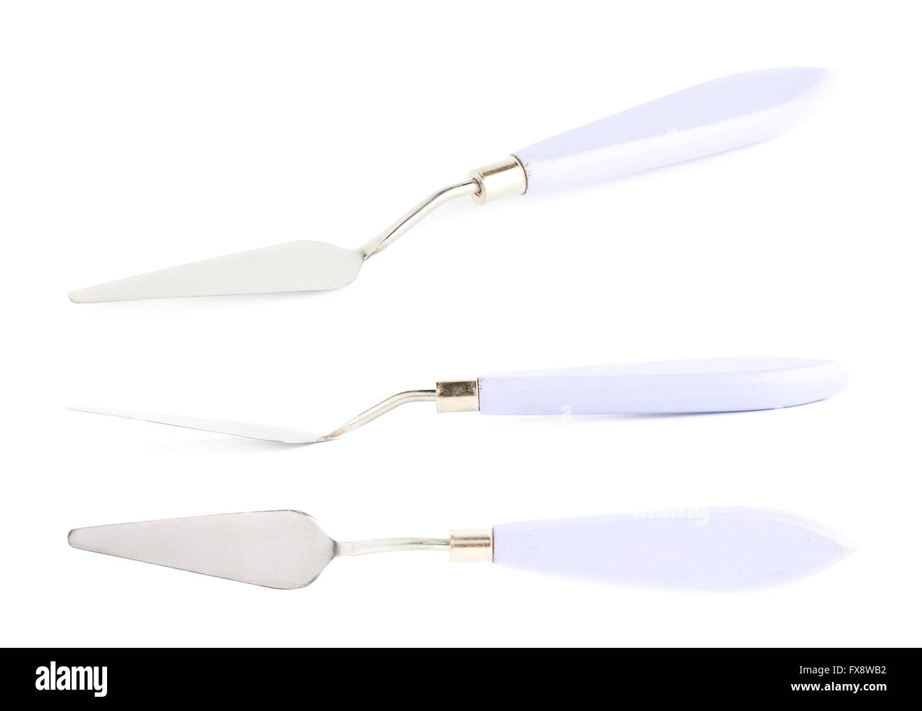Palette knife spatula isolated Stock Photo Alamy