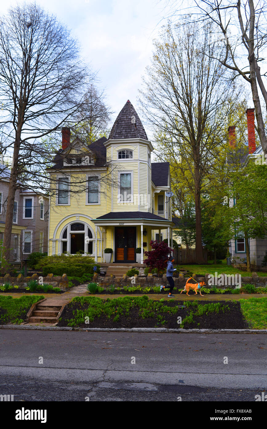 USA Kentucky KY Louisville Homes of the Highlands neighborhood with