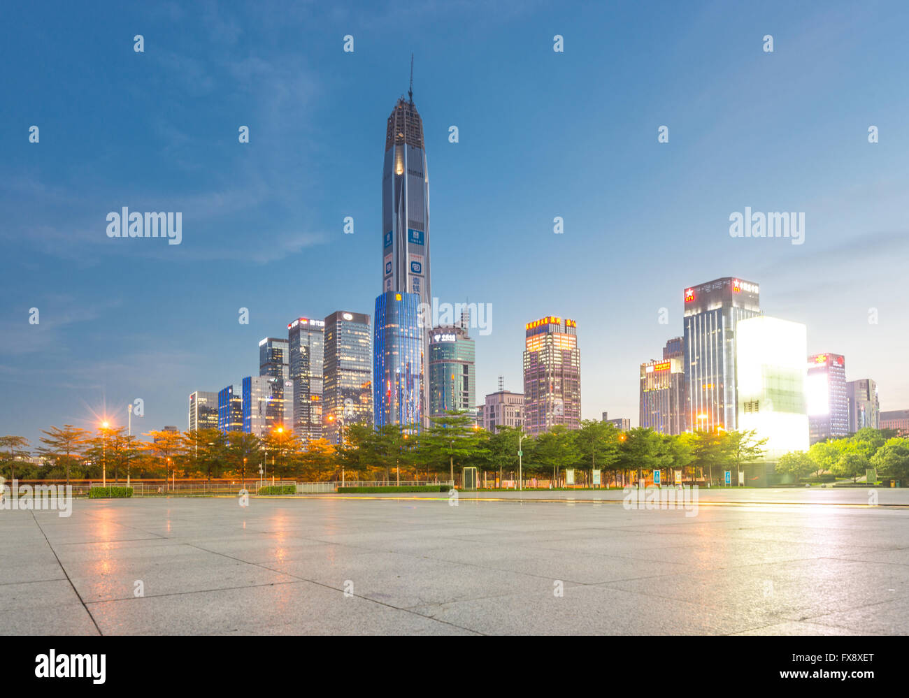 Shenzhen skyline Stock Photo