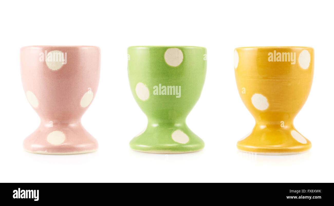 Colorful empty egg holder Stock Photo