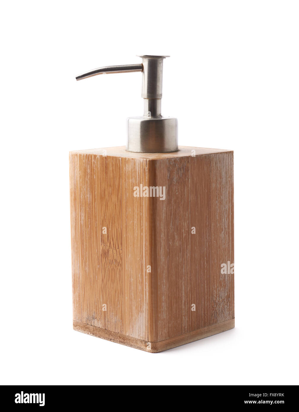 Used soap dispenser isolated Stock Photo Alamy