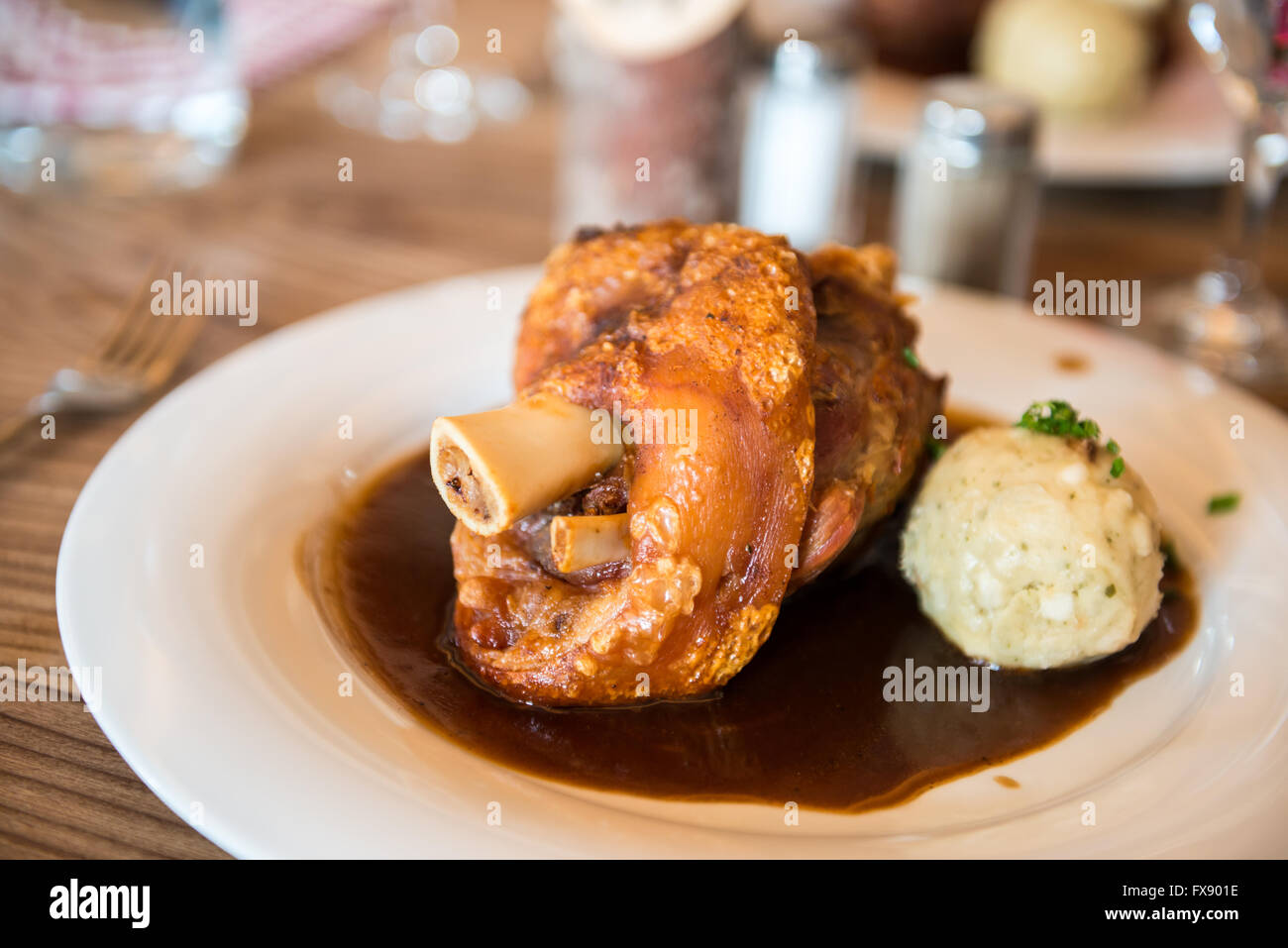 german pork knuckle Stock Photo Alamy
