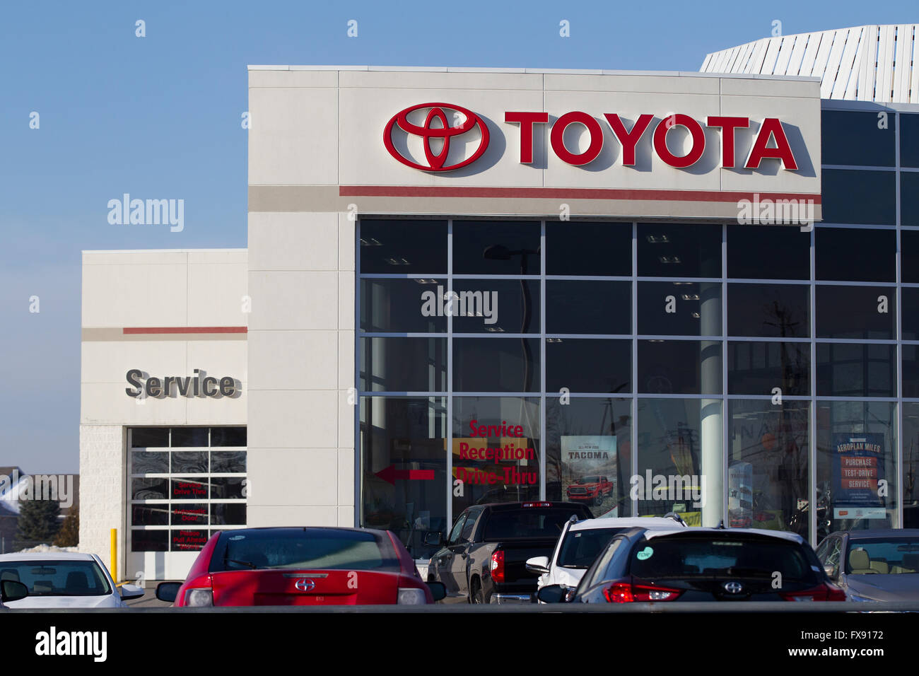 Toyota car dealership in Kingston, Ont., on Thursday Jan. 7, 2016 Stock