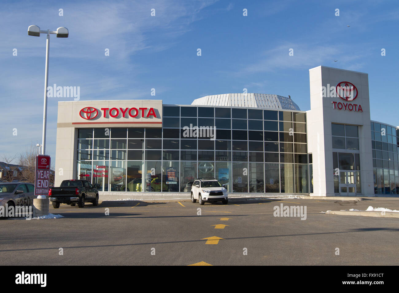 Toyota car dealership in Kingston, Ont., on Thursday Jan. 7, 2016 Stock ...