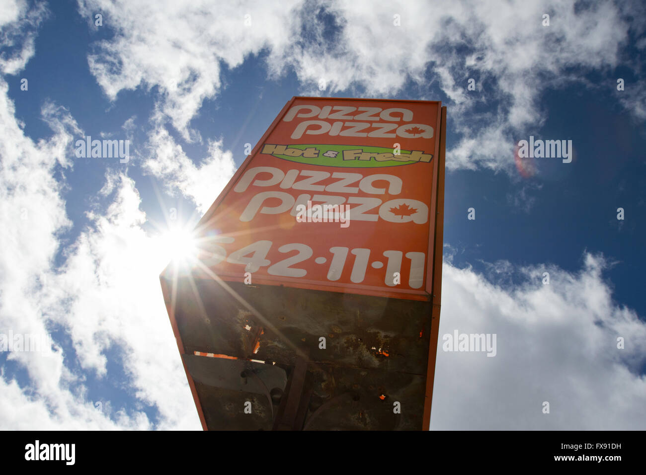 Pizza Pizza fast food restaurant in downtown Kingston, Ont., on March