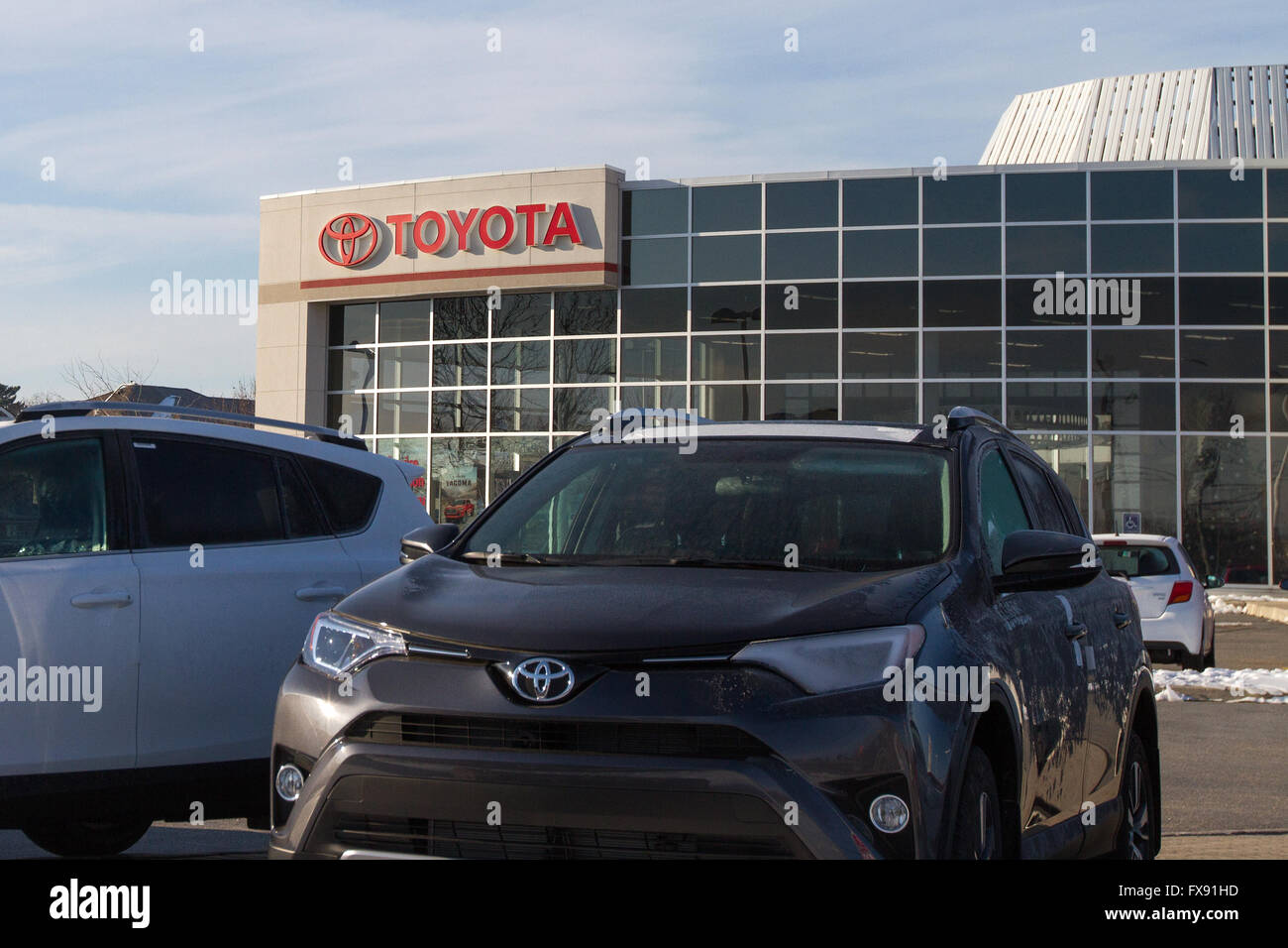 Toyota car dealership in Kingston, Ont., on Thursday Jan. 7, 2016 Stock