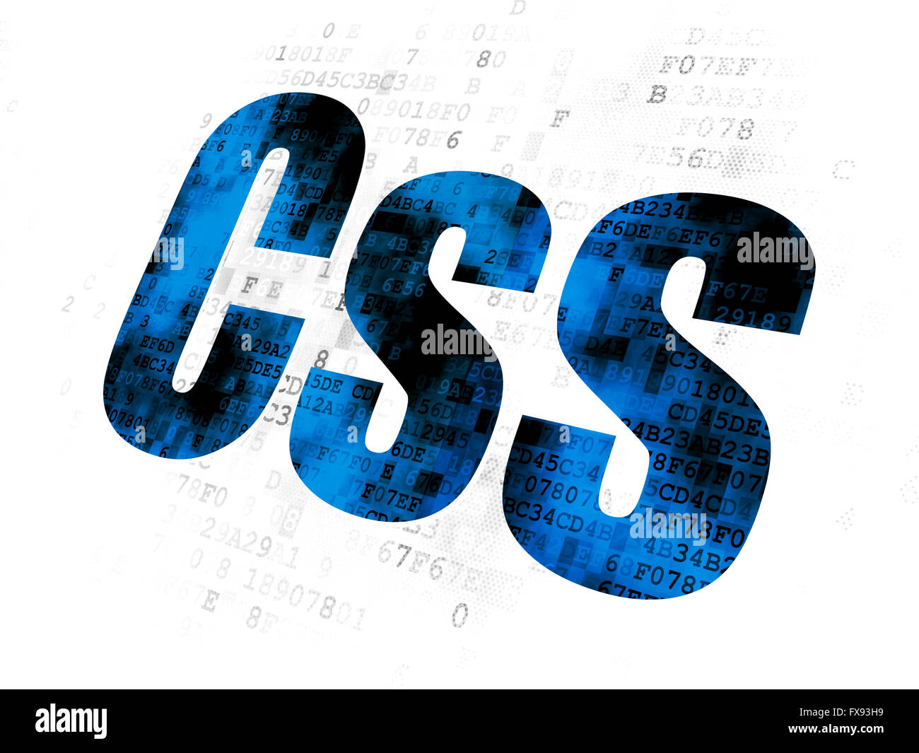 Programming concept: Css on Digital background Stock Photo - Alamy