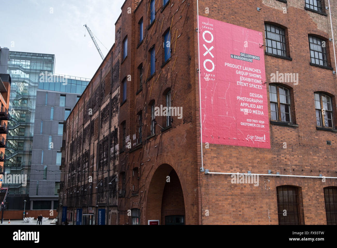 Oxo Building in london showing shops and studios with apartments above Stock Photo