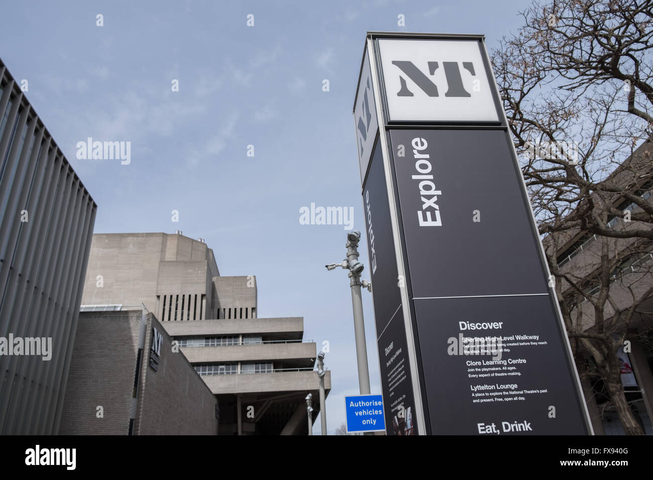 The Royal National Theatre, South Bank, London, England Stock Photo