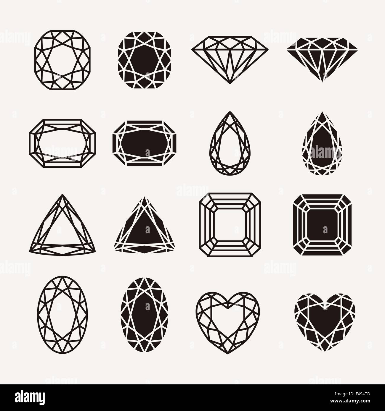 Diamond shape Stock Vector Images - Alamy