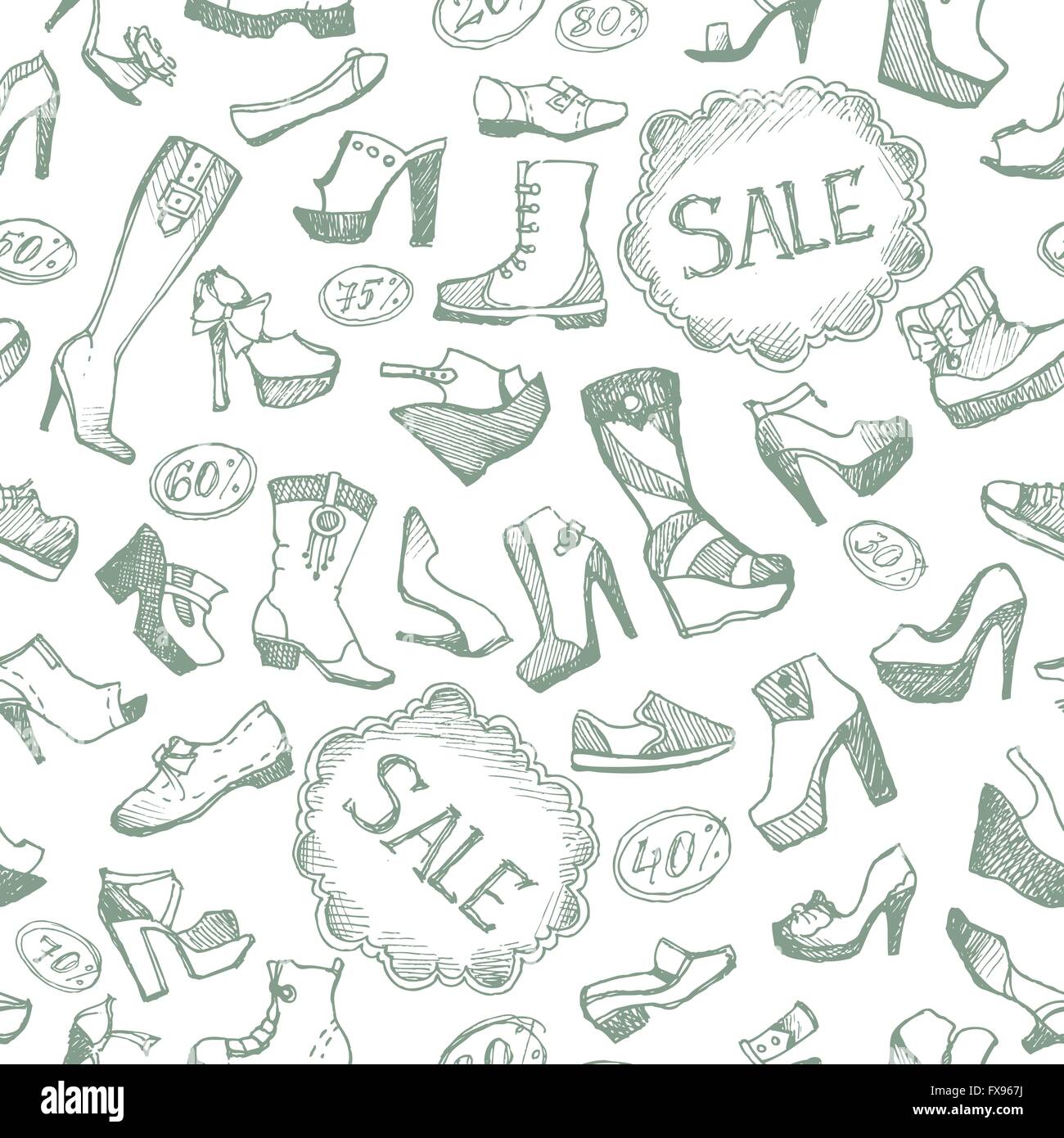 Seamless shoes background Stock Vector Image & Art - Alamy