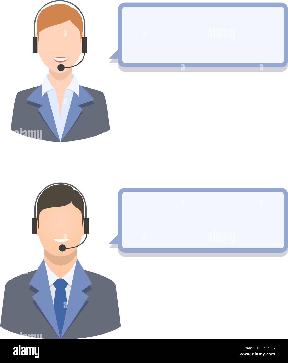 Call center agents Stock Vector Image & Art - Alamy