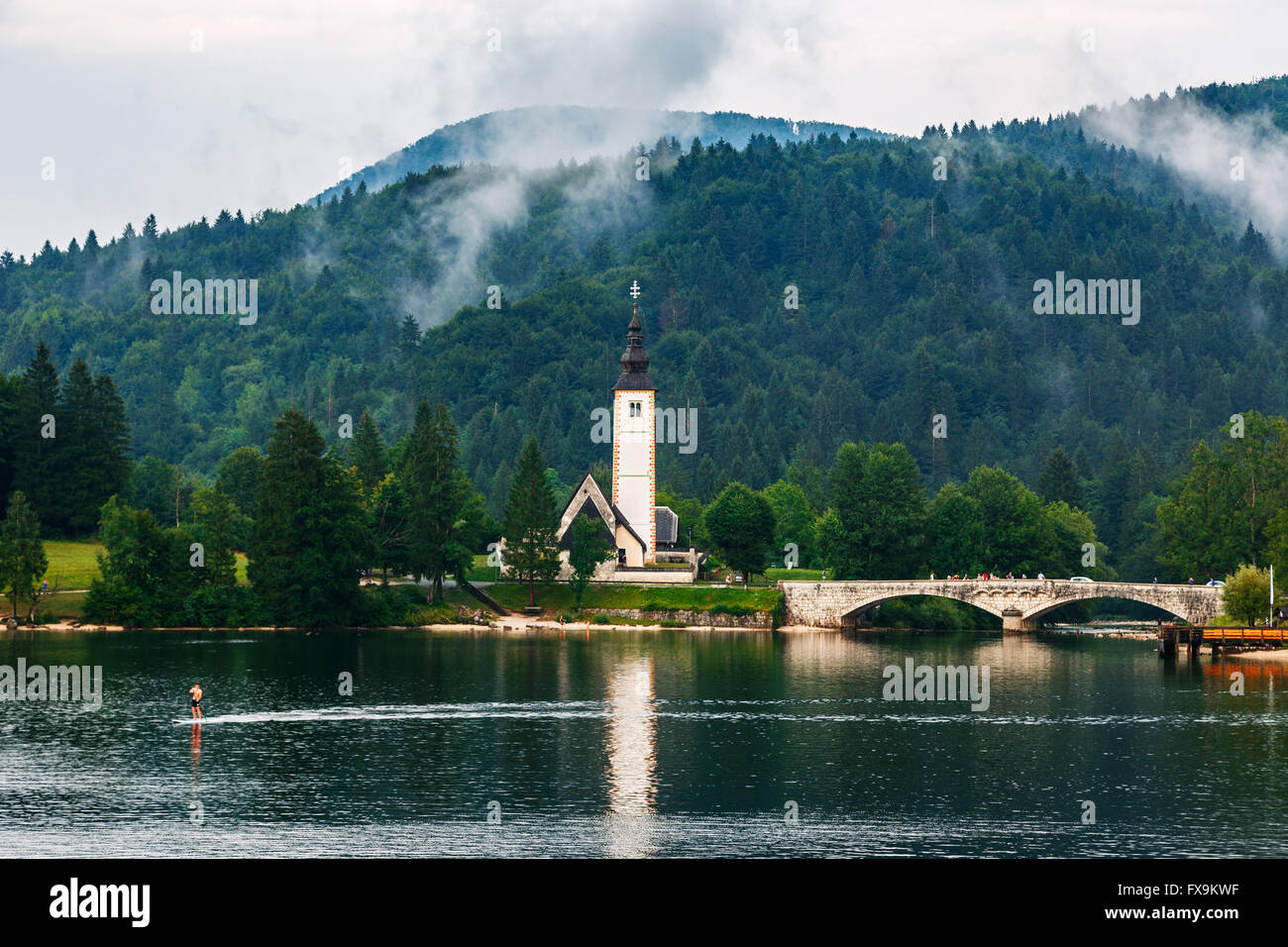 Church of St John the Baptist, Bohinj Lake, Slovenia Stock Photo - Alamy